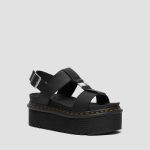 Dr.Martens Francais Leather Platform Strap Sandals – Ženske sandale DM26525001|Bpolar