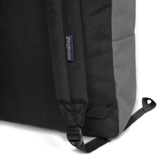 JanSport Zaino Superbreak - Forge Grey/Nero - 25 Litri - Leggero E Resistente